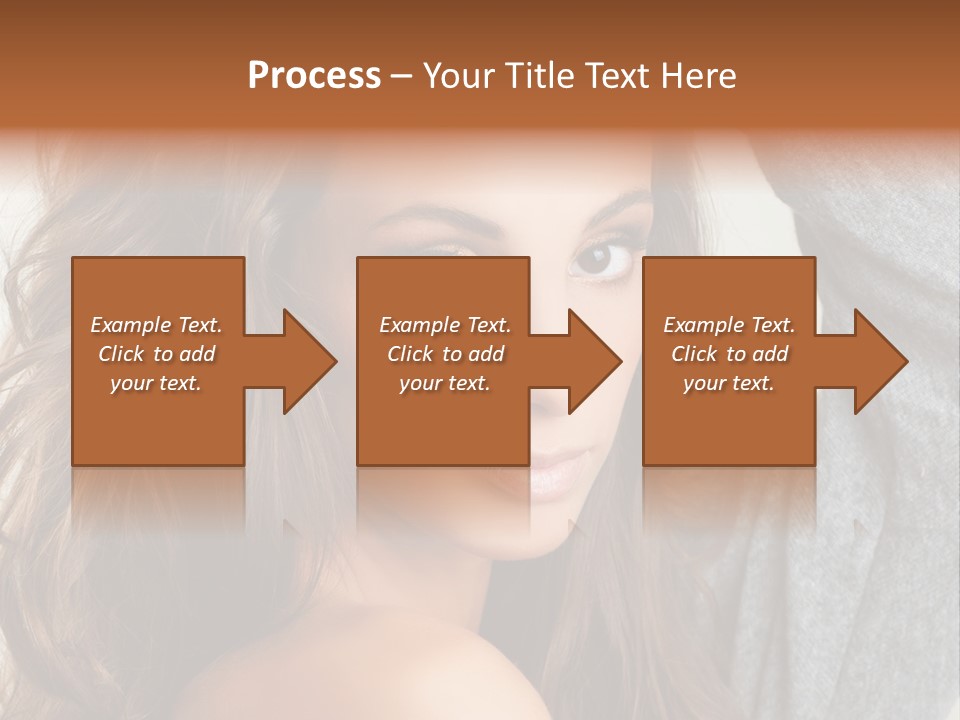 Young Femininity Girl PowerPoint Template