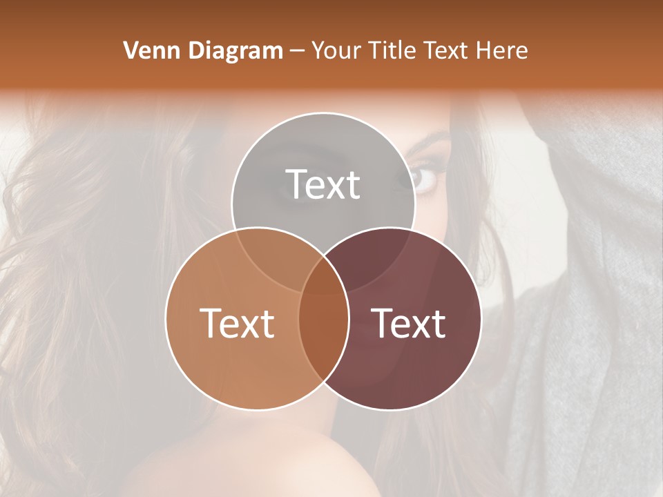 Young Femininity Girl PowerPoint Template