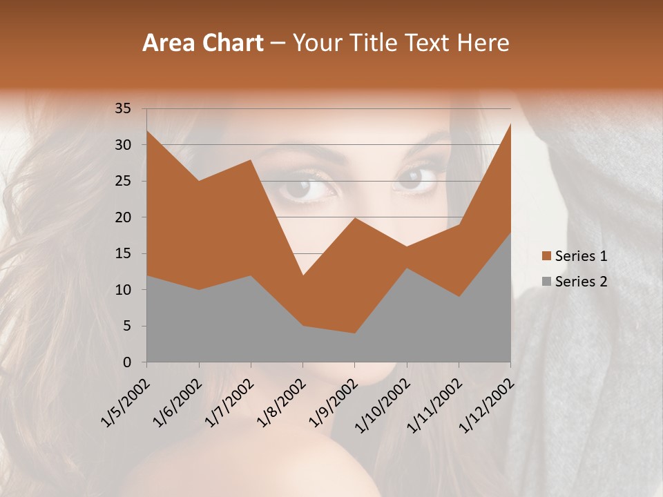 Young Femininity Girl PowerPoint Template