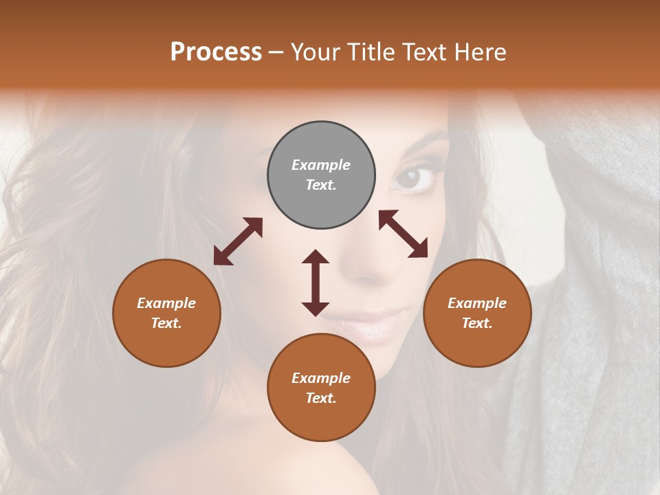 Young Femininity Girl PowerPoint Template