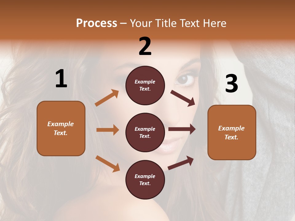Young Femininity Girl PowerPoint Template