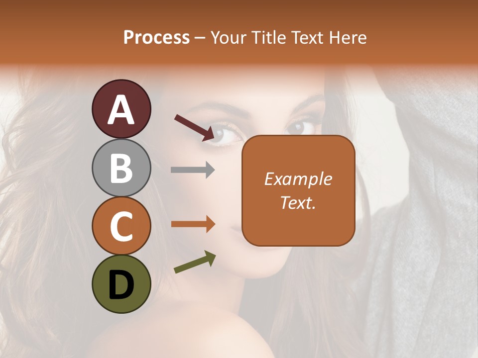 Young Femininity Girl PowerPoint Template