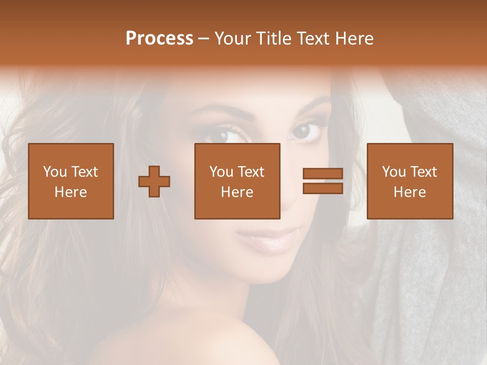 Young Femininity Girl PowerPoint Template