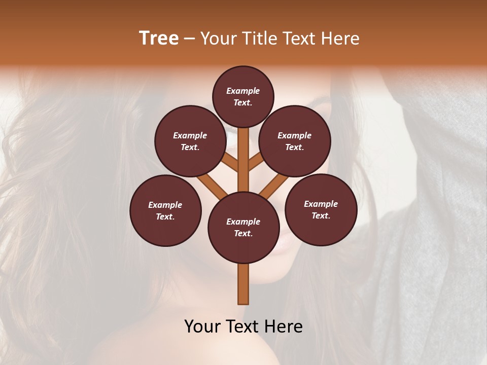 Young Femininity Girl PowerPoint Template