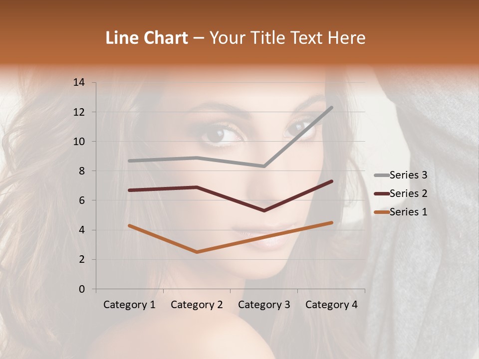 Young Femininity Girl PowerPoint Template