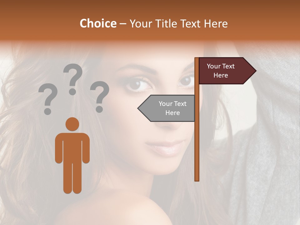 Young Femininity Girl PowerPoint Template