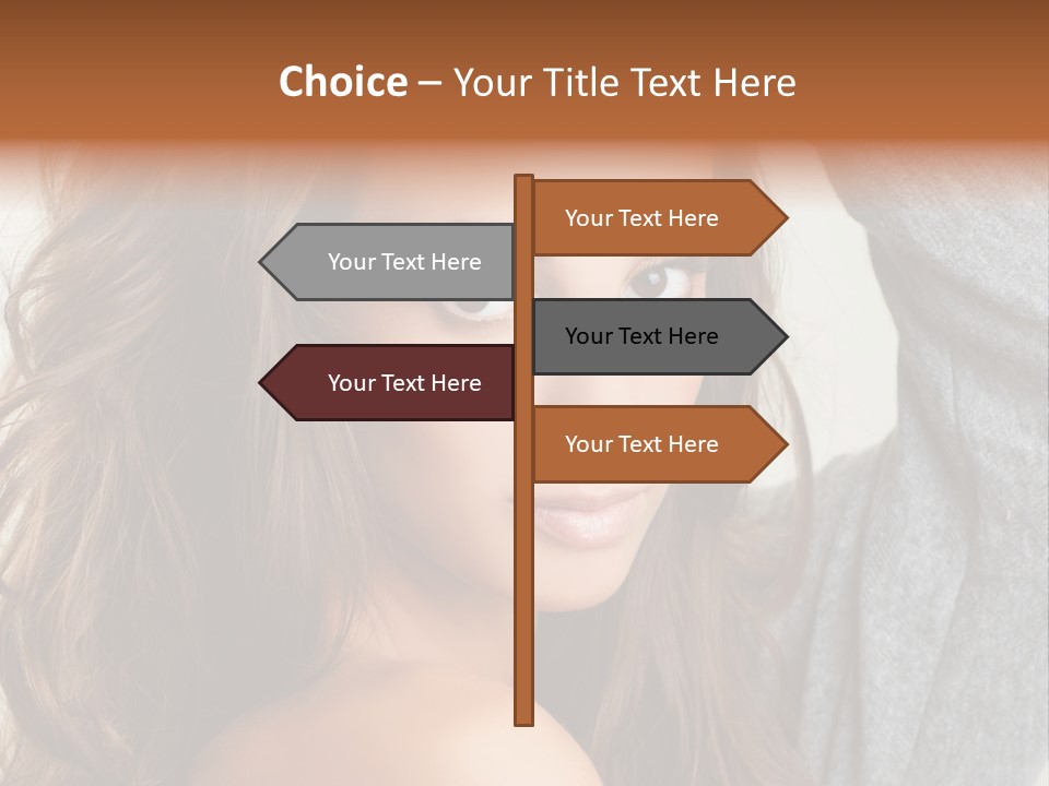 Young Femininity Girl PowerPoint Template