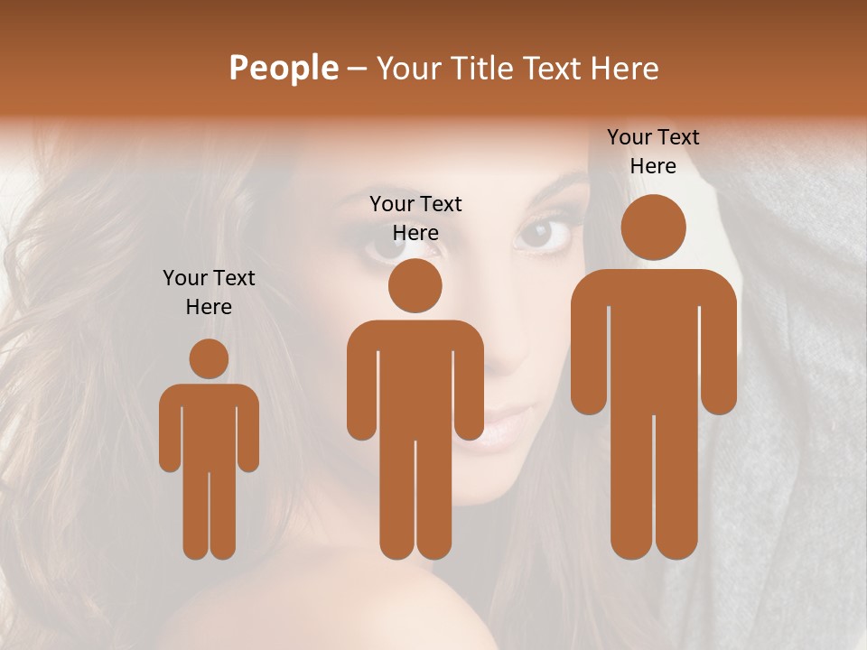 Young Femininity Girl PowerPoint Template