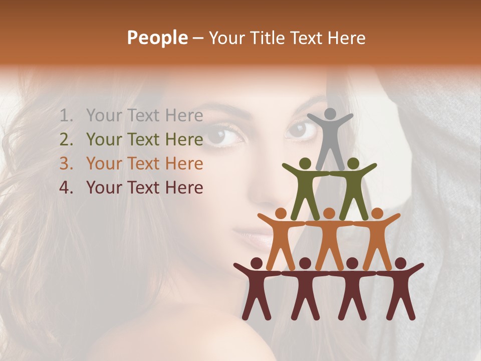 Young Femininity Girl PowerPoint Template