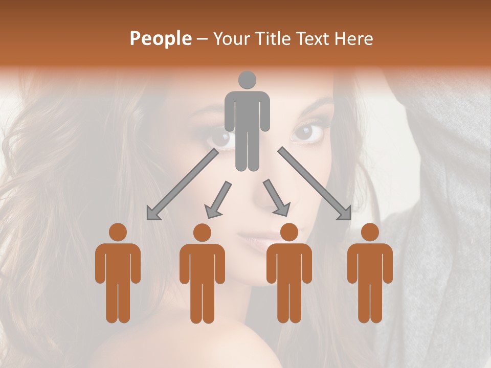 Young Femininity Girl PowerPoint Template