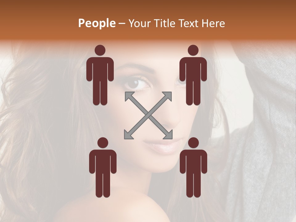 Young Femininity Girl PowerPoint Template