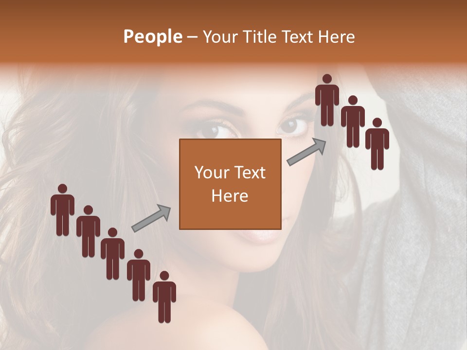 Young Femininity Girl PowerPoint Template