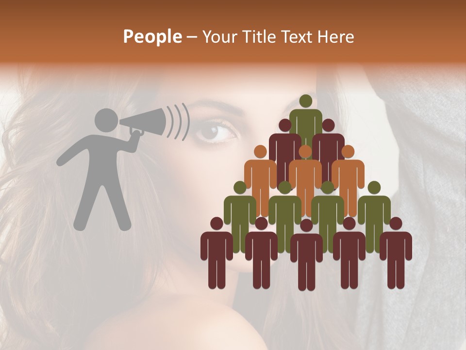 Young Femininity Girl PowerPoint Template