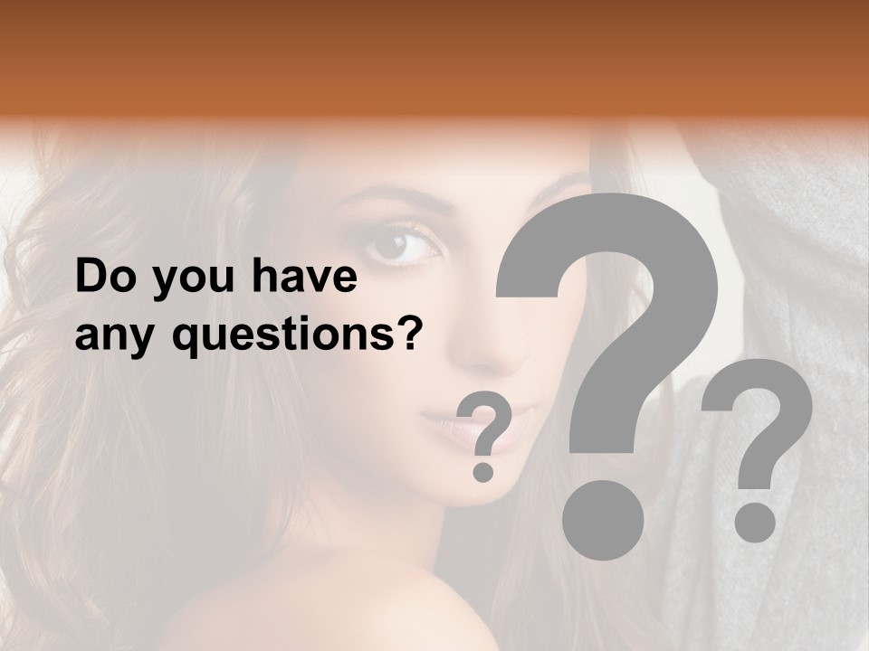 Young Femininity Girl PowerPoint Template