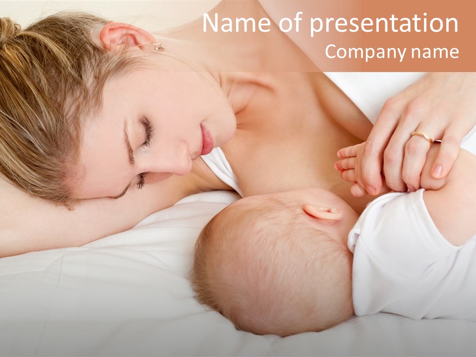 Bonding Contemporary Holding PowerPoint Template