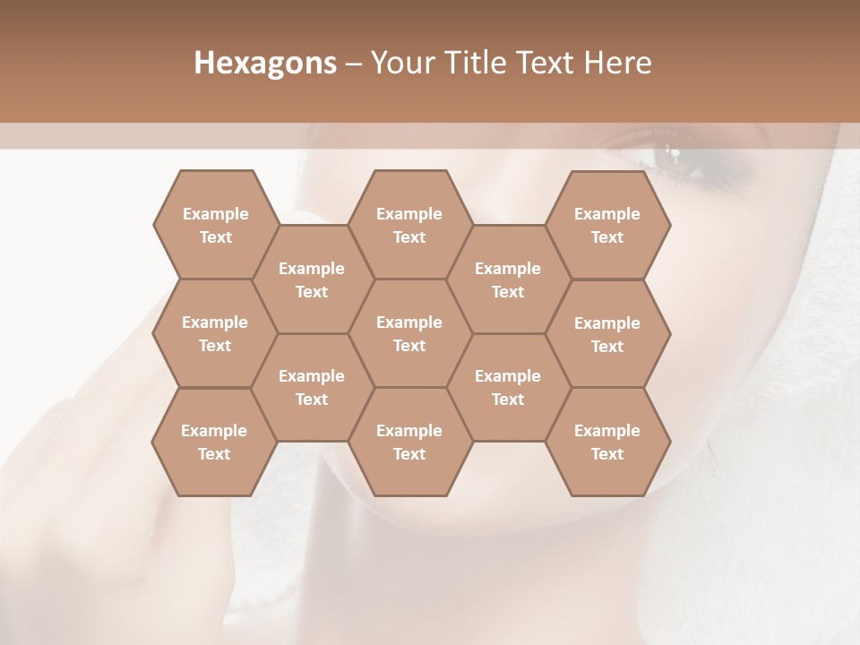 Smiling Pretty Young PowerPoint Template