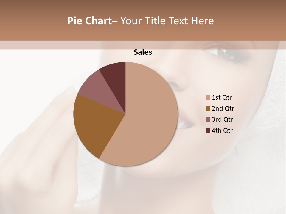 Smiling Pretty Young PowerPoint Template