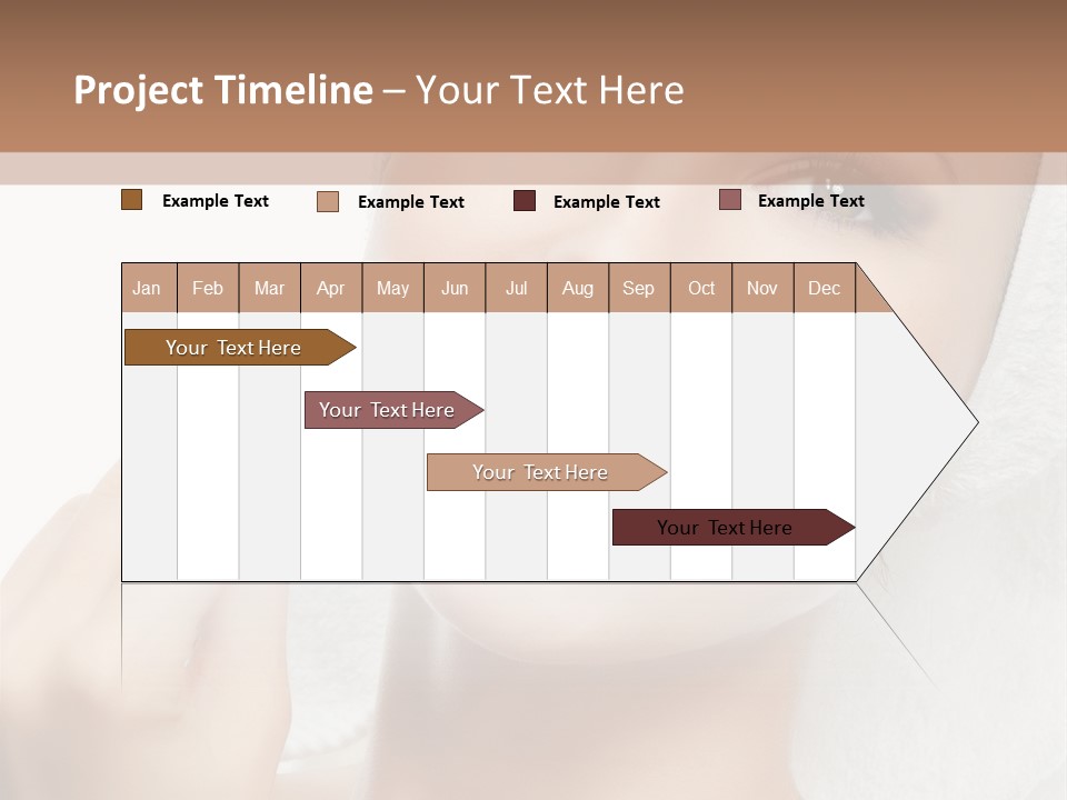 Smiling Pretty Young PowerPoint Template