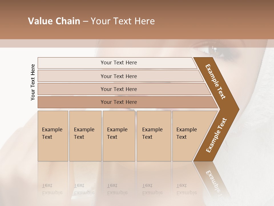 Smiling Pretty Young PowerPoint Template