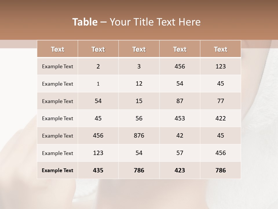 Smiling Pretty Young PowerPoint Template