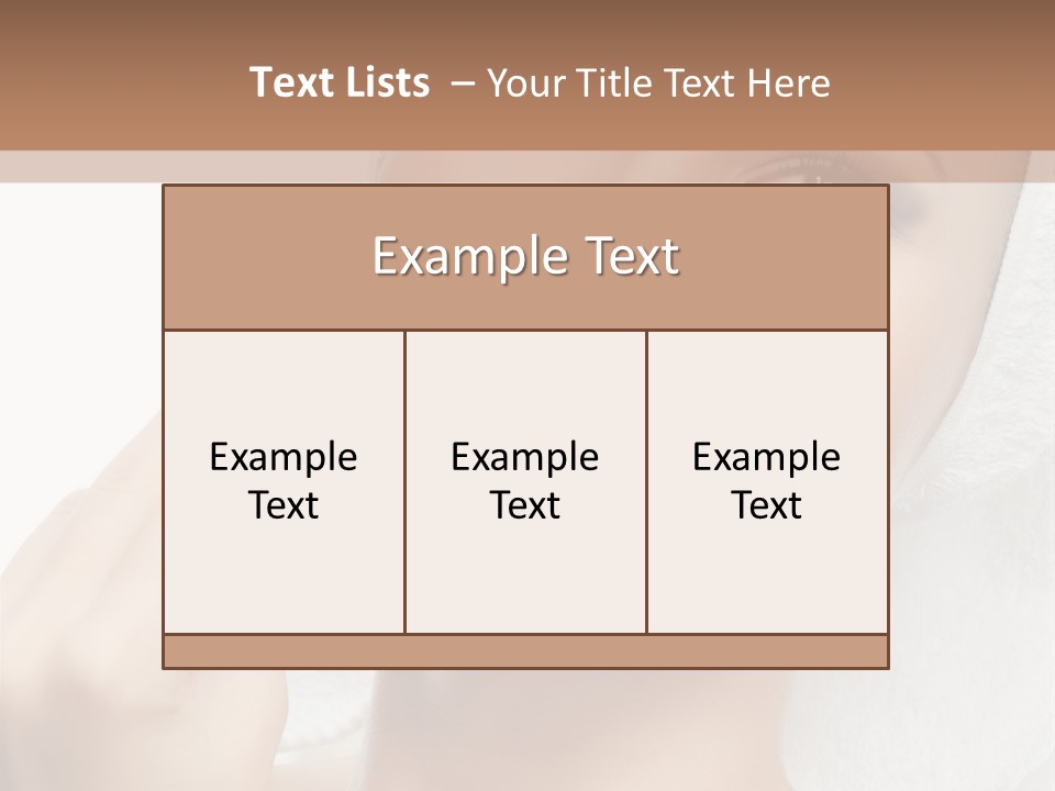 Smiling Pretty Young PowerPoint Template