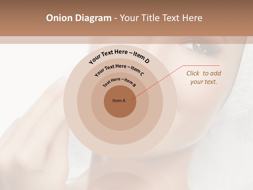 Smiling Pretty Young PowerPoint Template