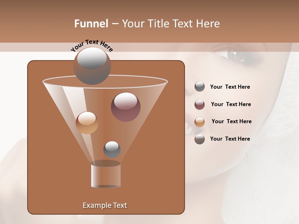 Smiling Pretty Young PowerPoint Template
