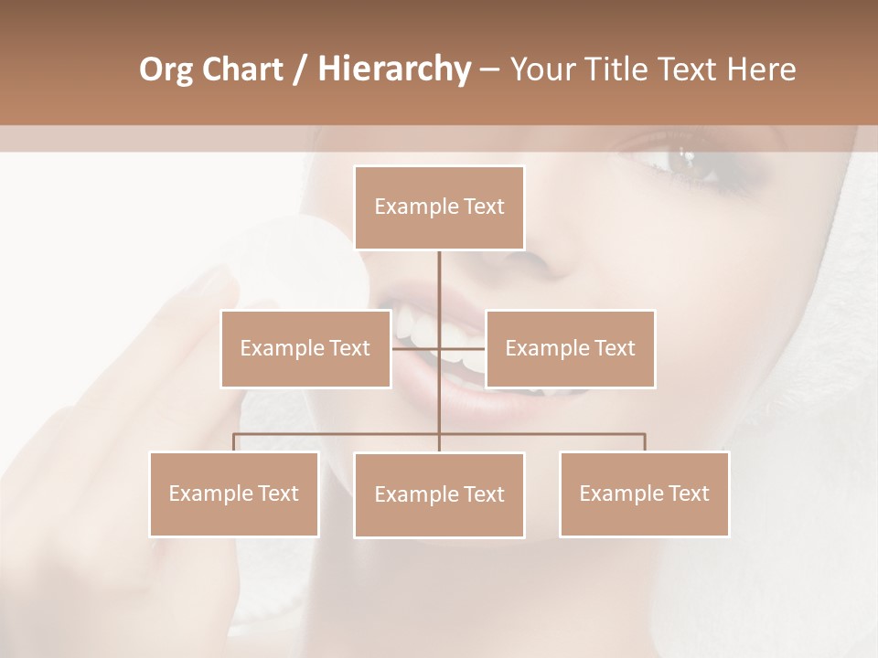 Smiling Pretty Young PowerPoint Template