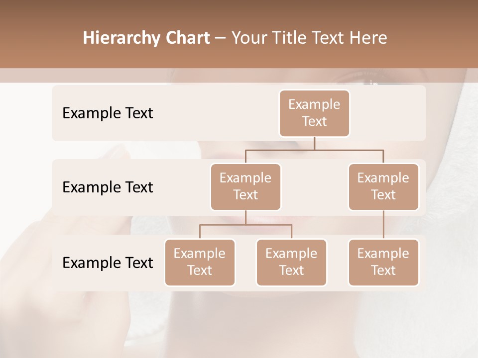 Smiling Pretty Young PowerPoint Template