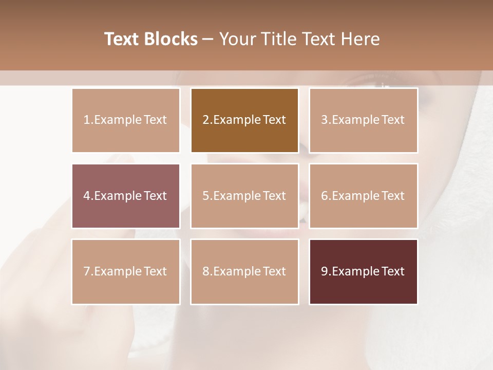 Smiling Pretty Young PowerPoint Template