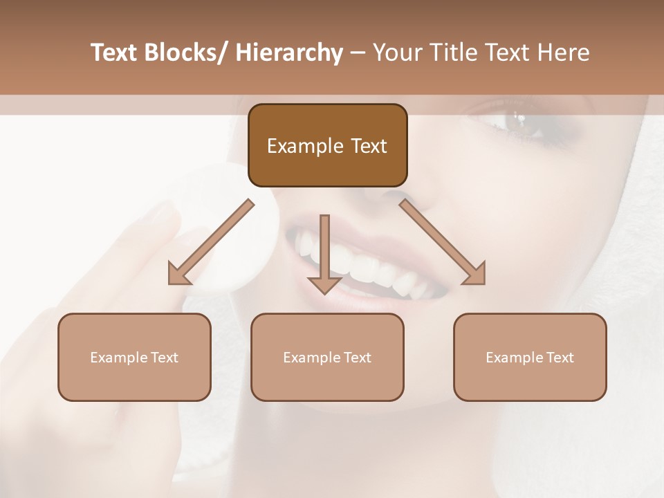 Smiling Pretty Young PowerPoint Template