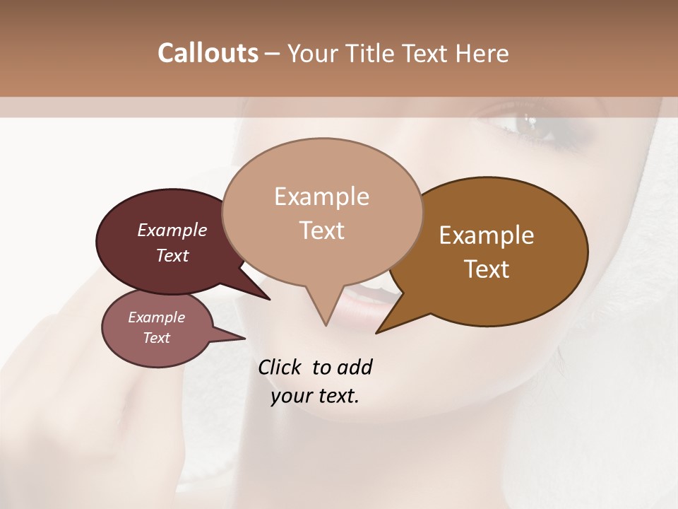 Smiling Pretty Young PowerPoint Template