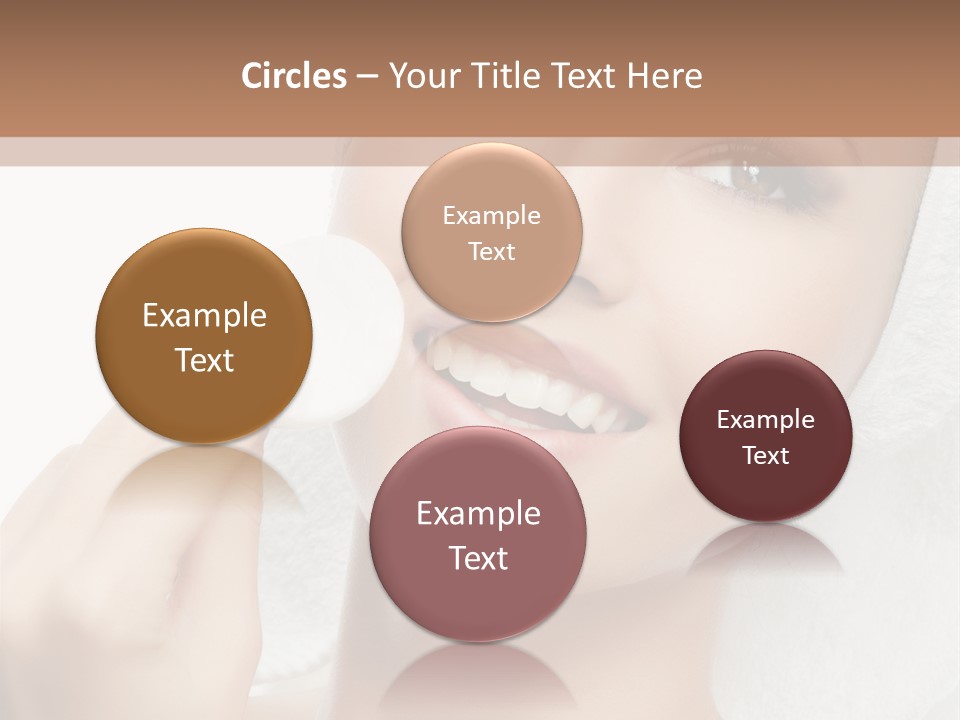 Smiling Pretty Young PowerPoint Template