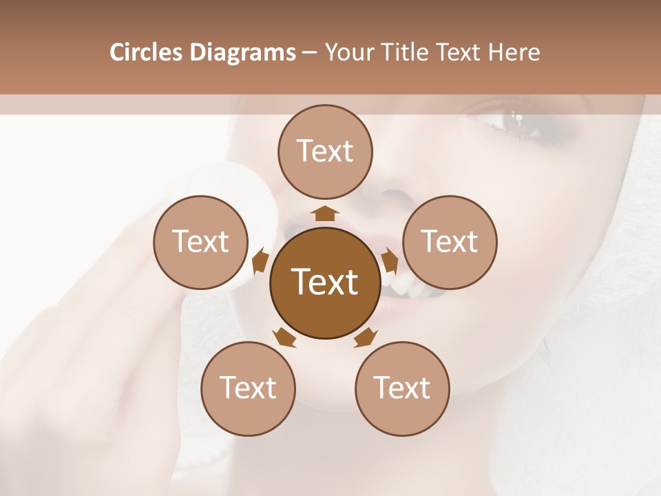 Smiling Pretty Young PowerPoint Template