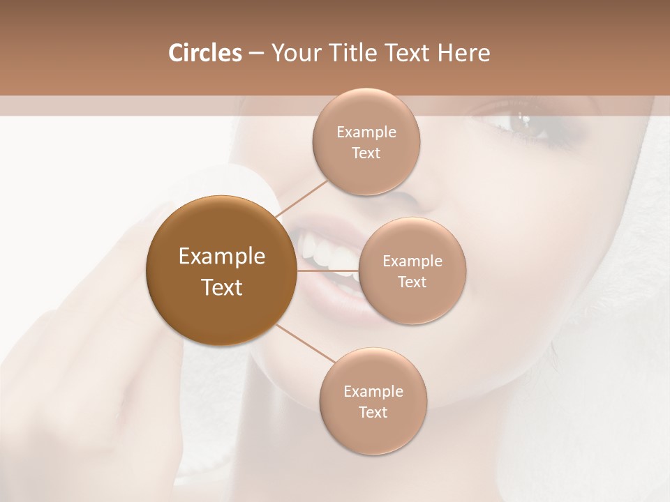 Smiling Pretty Young PowerPoint Template