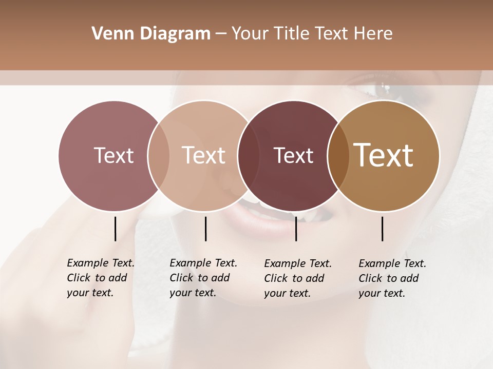 Smiling Pretty Young PowerPoint Template