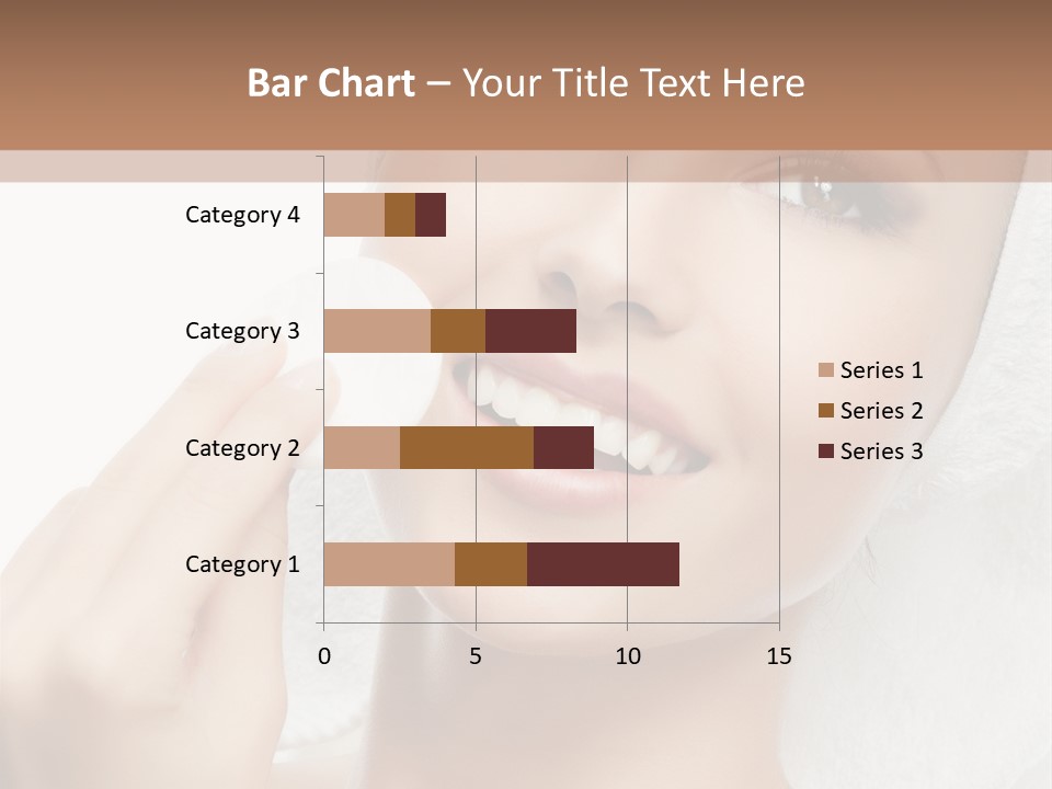 Smiling Pretty Young PowerPoint Template