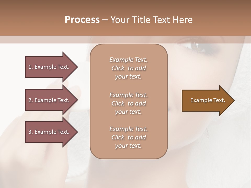 Smiling Pretty Young PowerPoint Template