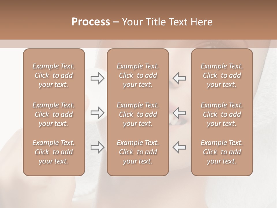 Smiling Pretty Young PowerPoint Template