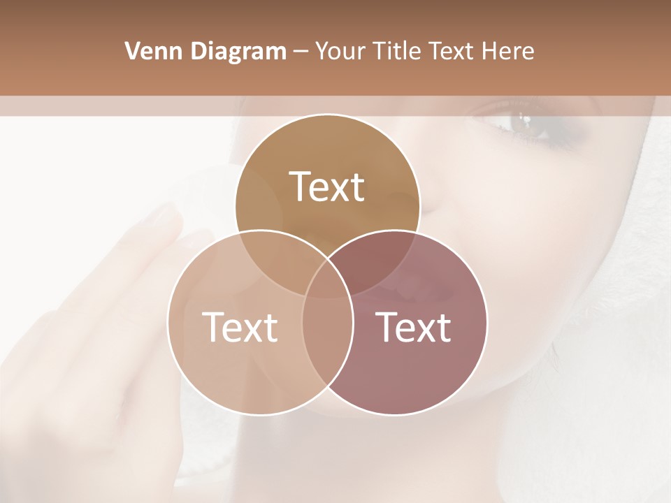 Smiling Pretty Young PowerPoint Template