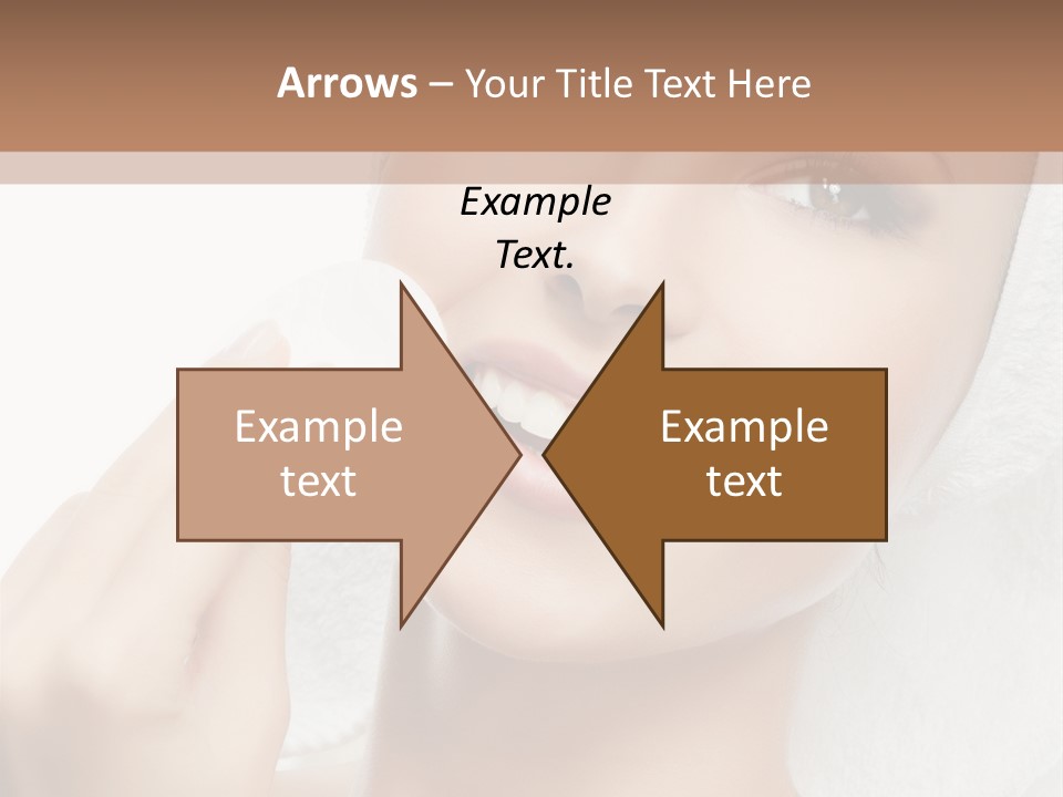 Smiling Pretty Young PowerPoint Template