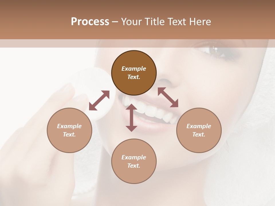 Smiling Pretty Young PowerPoint Template