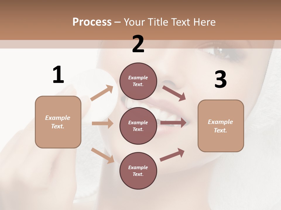 Smiling Pretty Young PowerPoint Template