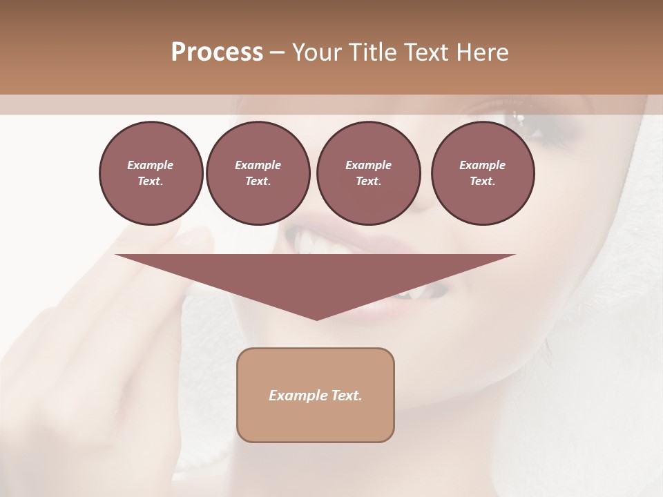 Smiling Pretty Young PowerPoint Template