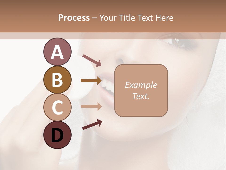 Smiling Pretty Young PowerPoint Template