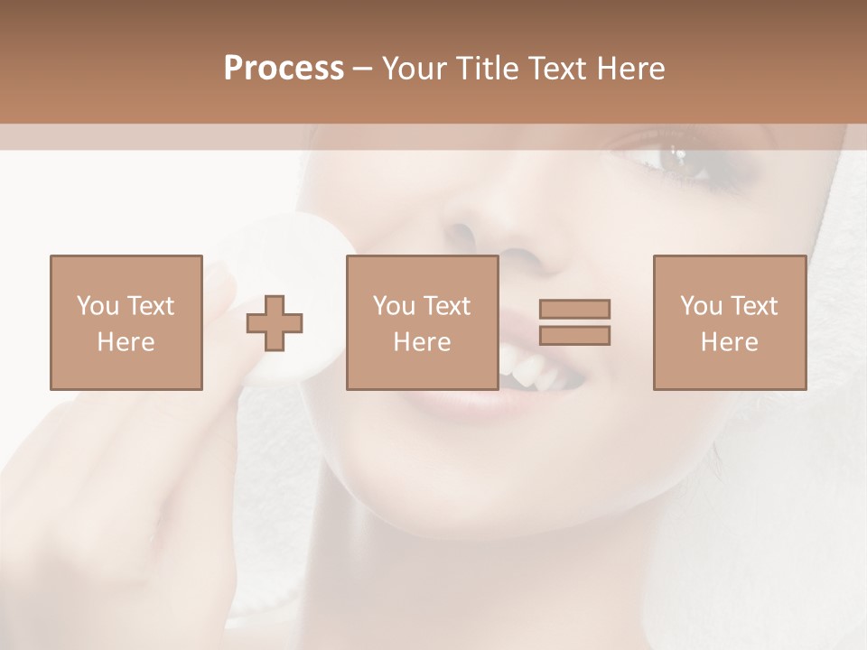 Smiling Pretty Young PowerPoint Template