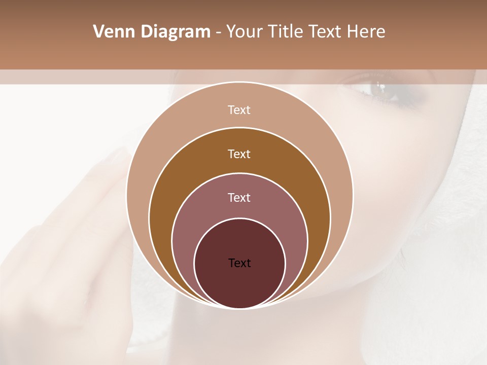 Smiling Pretty Young PowerPoint Template