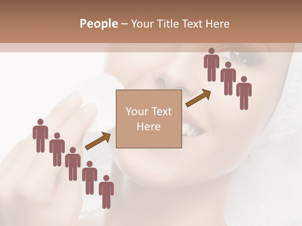 Smiling Pretty Young PowerPoint Template