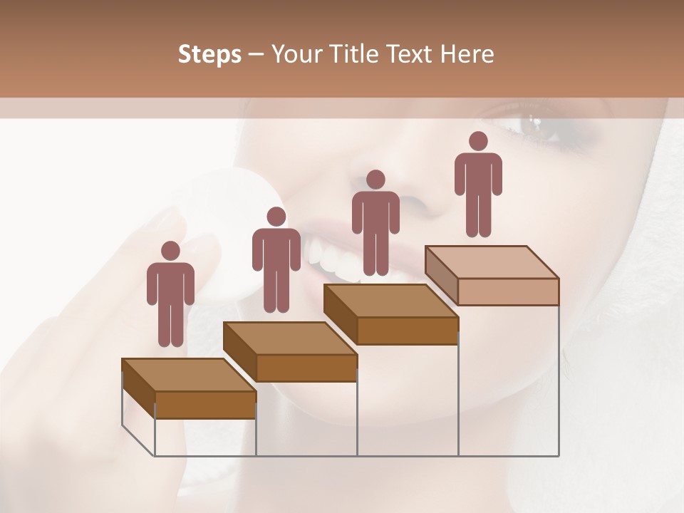 Smiling Pretty Young PowerPoint Template