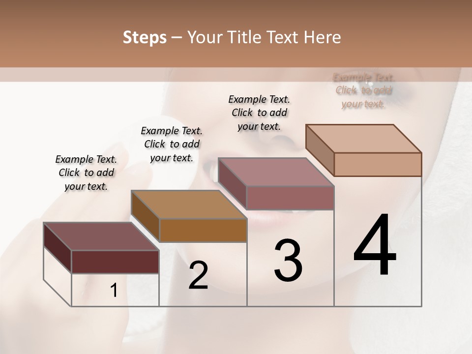 Smiling Pretty Young PowerPoint Template